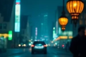 《冬青巷》封面，窄巷尽头挂着的一盏灯