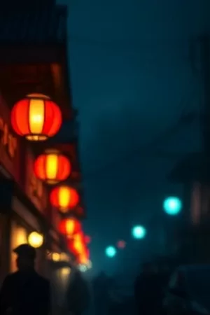 《长夜微光》封面，深夜窗口透出的一线灯光